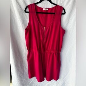 Calvin Klein Pink Sleeveless Romper with pockets